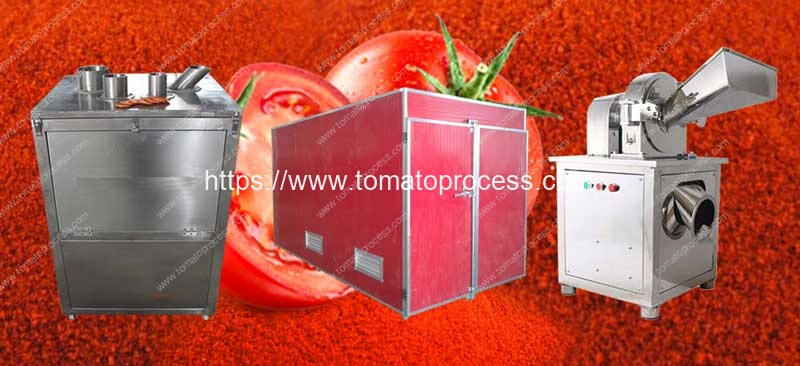 Línea de producción de tomate en polvo semiautomática