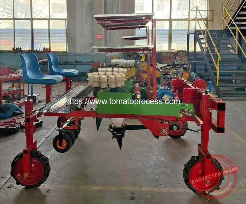 Automatic-2-Row-Tomato-Seedling-Transplanter-Machine-with-Rack